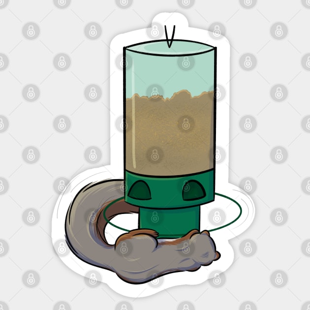 Whirly Fox Squirrel Sticker by DeguArts